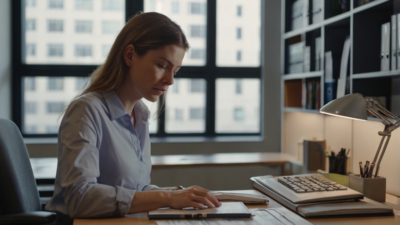 Professional accountants at work